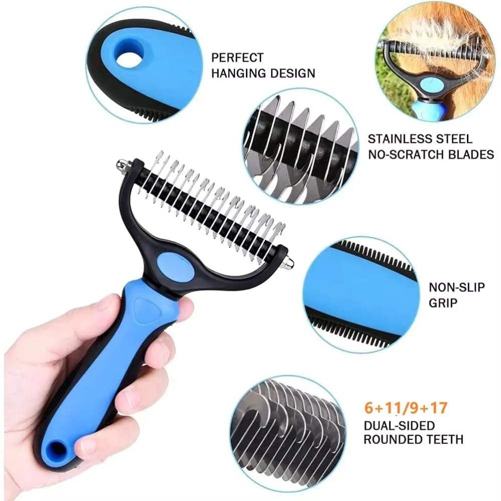 Pawtiva 4-in-1 Deshedding Grooming Kit