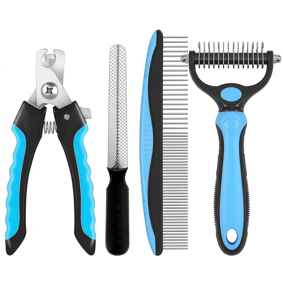 Pawtiva 4-in-1 Deshedding Grooming Kit